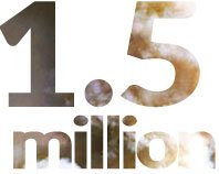 1.5 million carbon dioxide fixed